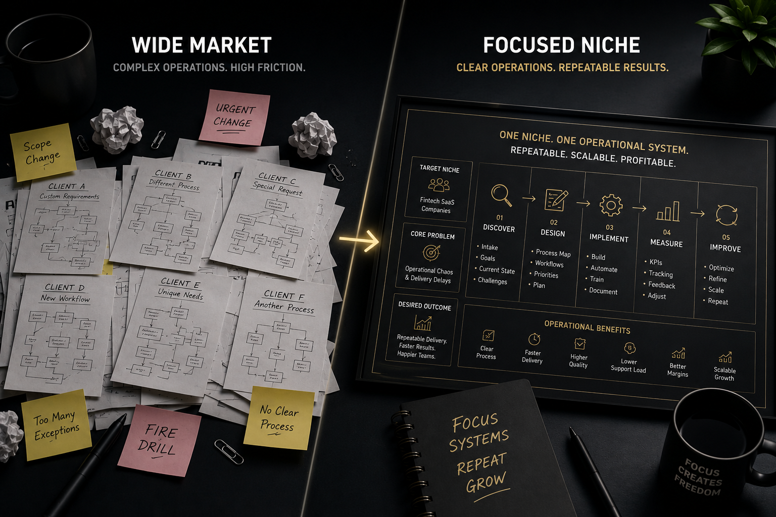 Operations Improve When the Niche Gets Smaller